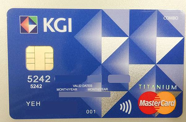 KGI信用卡正面
