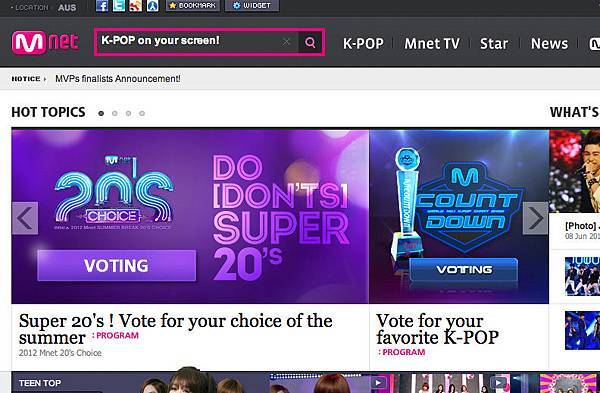 2012 Mnet 20's Choice