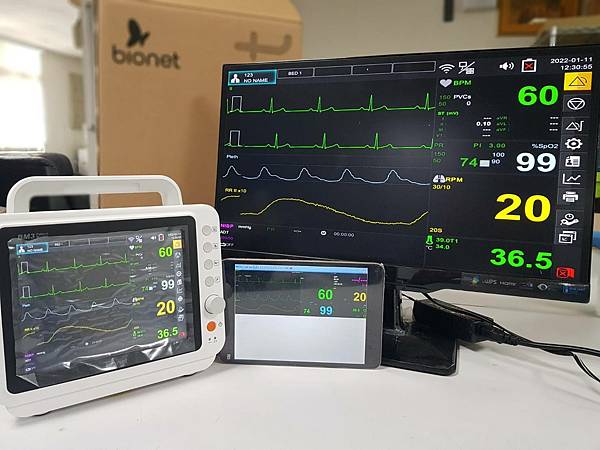 Bionet BM3血壓、血氧、心電圖三合一生理監視器 Bionet BM3血壓、血氧、心電圖三合一生理監視器
