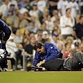 080427 Home plate umpire and crew chief Kerin Danley knocked down by Penny's fastball.jpg