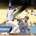 080605 Aaron Cook slides safely into second base in front of Chin-Lung Hu.jpg