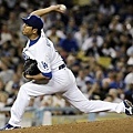 080607 Hiroki Kuroda delivers during the seventh inning of his complete game shutout victory over th