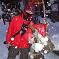 難得遇到這麼大的雪景