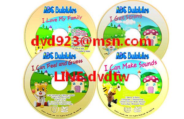 ABC Bubbles Hello 巧連智開心泡泡英語 巧虎啟蒙英語 12DVD