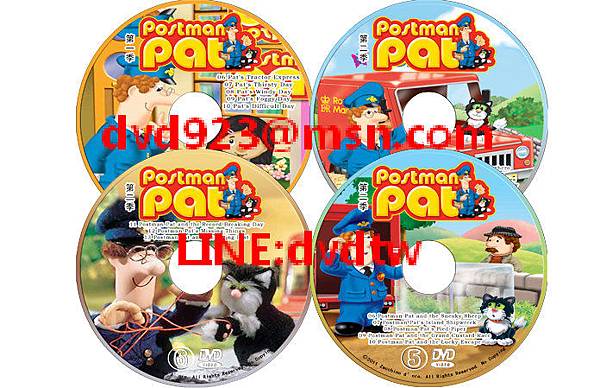 BBC CBeebies Postman Pat 郵遞員派特叔叔 54集 1-4季 12DVD