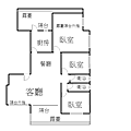 東新街華夏邊間露台戶格局圖