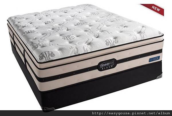 27-Simmons Beautyrest Black Brooklyn Plush Pillowtop Mattress Set (QUEEN USD 1,933, 另有其他尺寸)