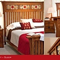 DAILY PICK (2013/1/21) - Simply Amish Grant Slat Bed with Stained Glass