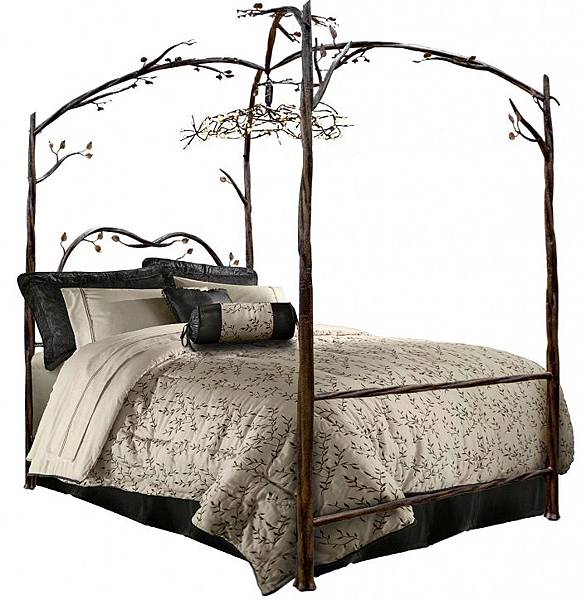 DAILY PICK (2013/3/27) - Stone County Ironworks Enchanted Forest Canopy Bed