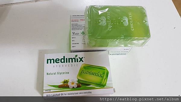 中乾性膚質。手工皂。medimix印度香皂。