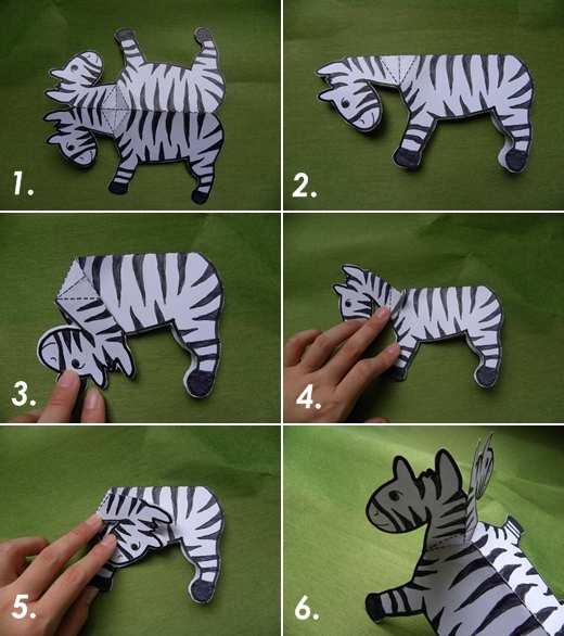 folded paper zebra procedures 