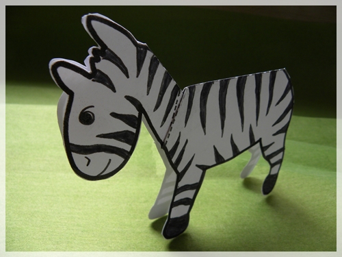 Folded Paper Zebra-1