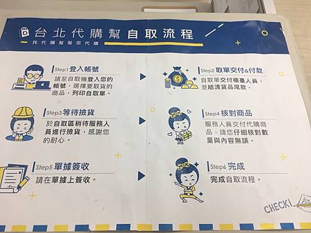 台北代購幫商品自取流程