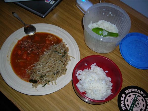 炒豆芽 & 牛腩速食包