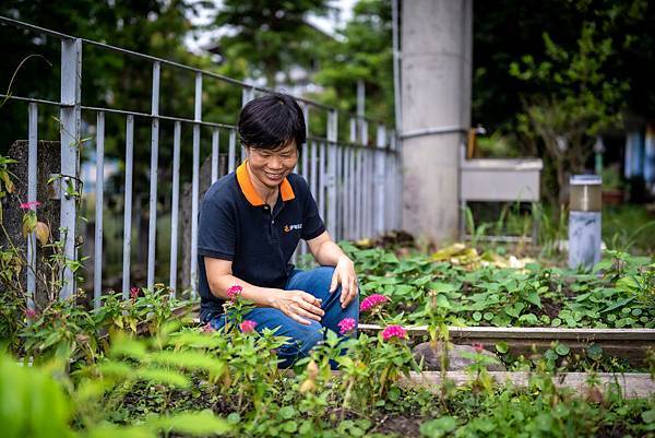 （圖說：沈海花從無到有，在宜蘭教養院開闢了一個小小的冠冕花園。）