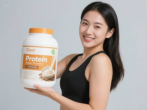 dreamina-2025-08-22-3496-產生一張照片，真人寫真，健康食品蛋白粉，亞洲人
