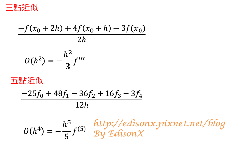 C語言數值分析 一階微分法 Edison X Blog 痞客邦 C語言數值分析 一階微分法 Edison X Blog 痞客邦