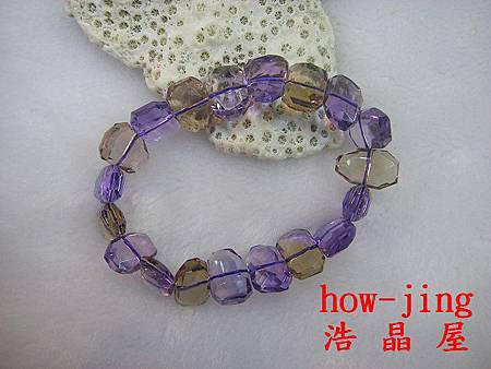 紫黃晶近全美不定形手珠 紫黃晶近全美不定形手珠