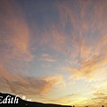 異色雲彩~淡水夕陽