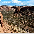 Looking down into the canyon from Canyon Rim Trail 1