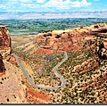 Overlooks Rim Rock Drive from Fruita Canyon View 2