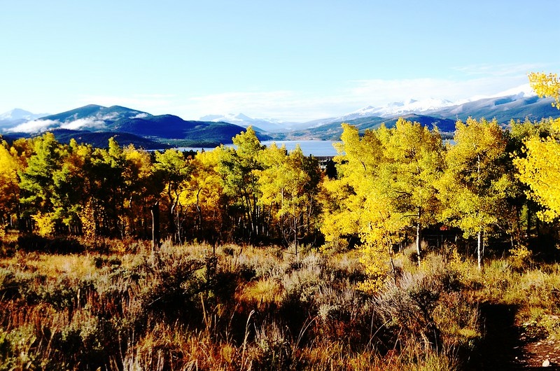 Looking south at Dillon Reservoir from the Ptarmigan Peak Trail above trailhead (2)