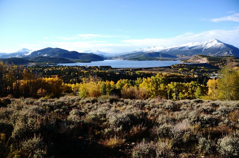 Looking south at Dillon Reservoir from the Ptarmigan Peak Trail above trailhead (5)