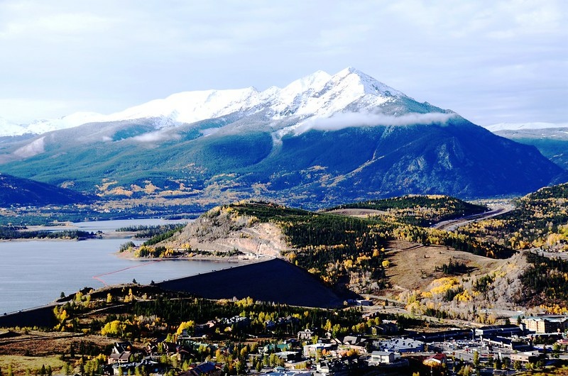 Looking south at Dillon Reservoir & Tenmile Range from the Ptarmigan Peak Trail above trailhead (5)