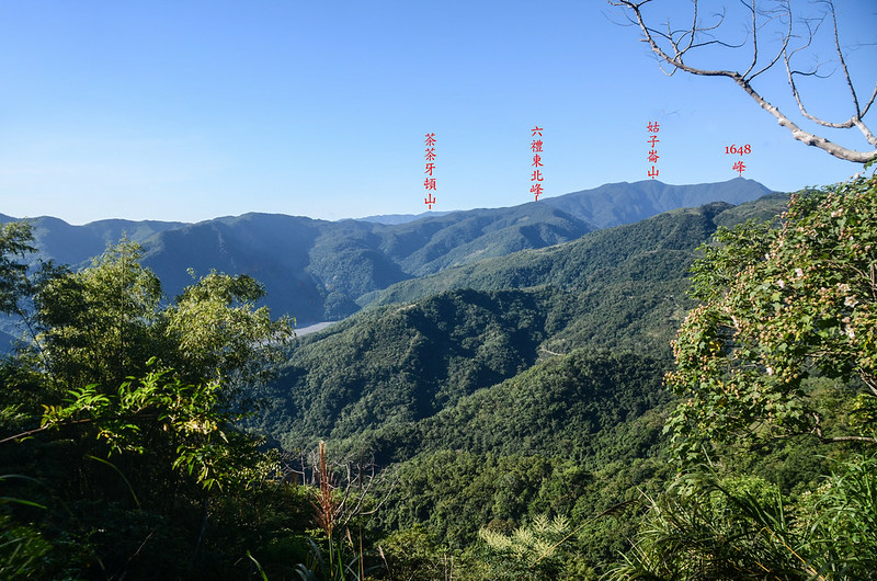 爵巴里產道西南望群山