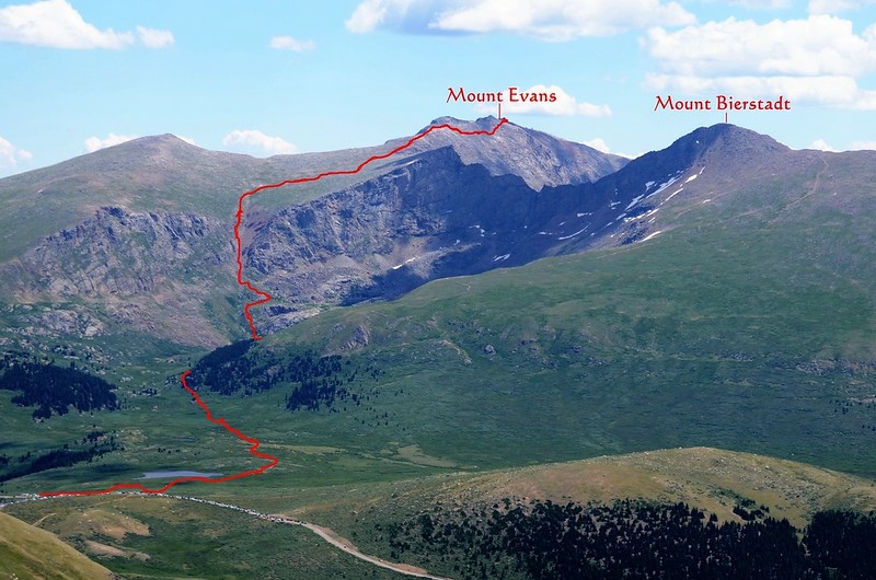 Looking east at Mount Evans & Bierstadt from Square Top Mountain Trail (12)_副本