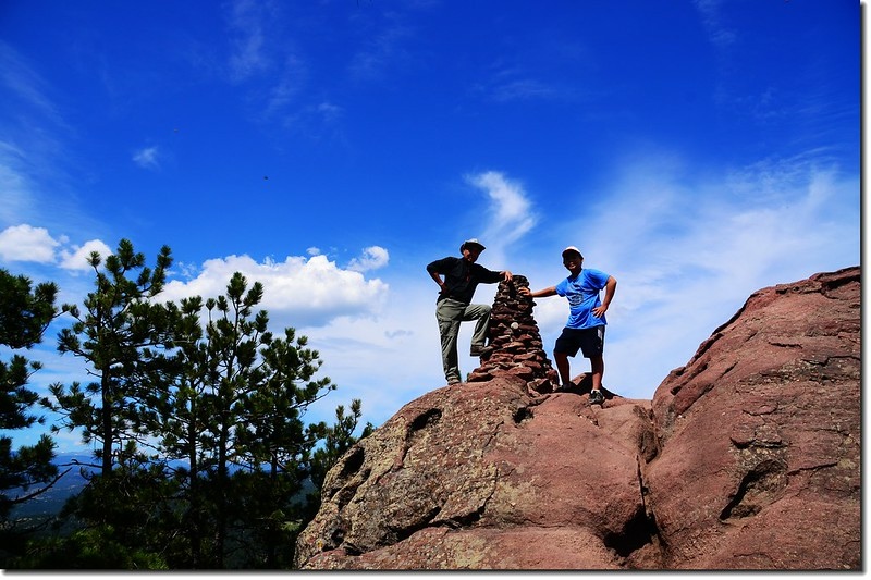 Jacob & I on the summit of Green Mountain