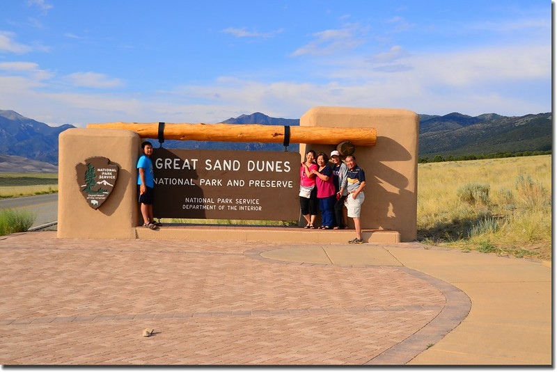 Great Sand Dunes National Park entrance sign 1