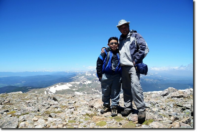 Jacob & me on the James' summit