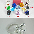 0100-074-2 大鑽石戒指8cm(紅)(指環5.7cm) $899