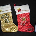 0888-160 18吋金蔥襪(金、紅色) $150 浮水印