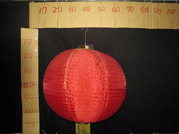 0451-A027 22''紅綢布燈 $209