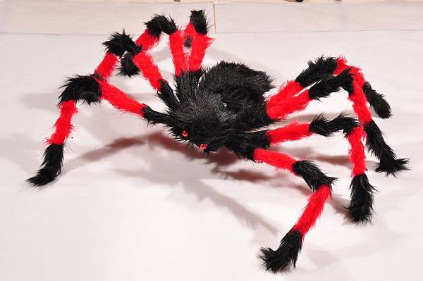 0100 蜘蛛 (紅黑,16.5x8.5x6)$150