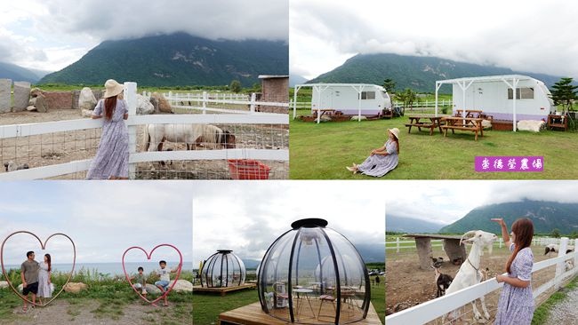 崇德瑩農場,露營,親子旅遊,海洋泡泡屋,金針花,麝香豬,沙灘車,花蓮,秀林,免門票,動物,懶人,親子,獨木舟,飛行傘,帳篷,野餐,海洋