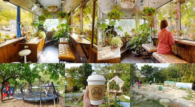 苗栗三義,鹿角cafe,不遠山莊露營區,兒童遊戲區,多肉植物,公車咖啡廳,彈跳床,苗栗,三義,鹿角咖啡,露營區,營地,咖啡廳,森林系咖啡廳,小木屋,水管屋,不遠山莊,三義景