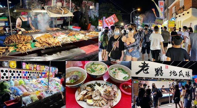 恆春夜市,墾丁大街夜市,鄉村冬粉鴨,豆花田,地瓜球,墨醬章魚燒,天使沙威瑪,屏東,恆春,墾丁