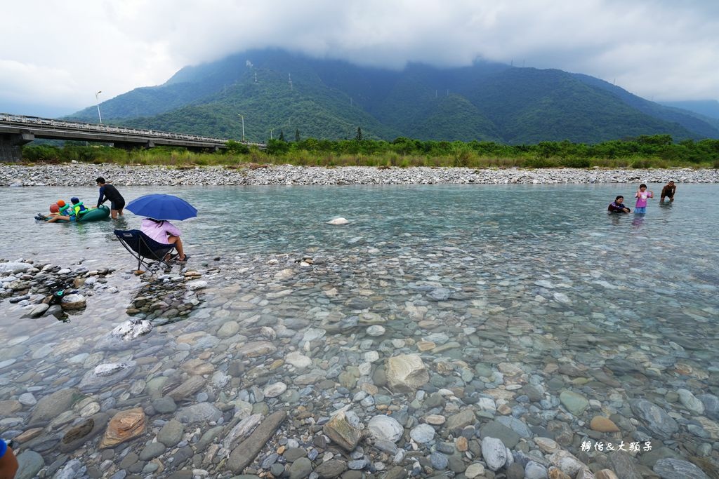 花蓮玩水景點 ❙ 美崙溪豐川堤防、國福橋下夏日戲水，超清澈溪