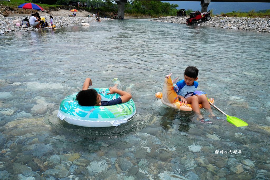 花蓮玩水景點 ❙ 美崙溪豐川堤防、國福橋下夏日戲水，超清澈溪