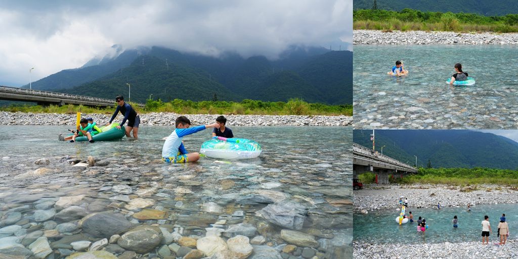 花蓮玩水景點 ❙ 美崙溪豐川堤防、國福橋下夏日戲水，超清澈溪