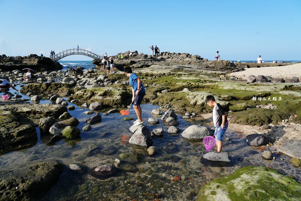 石門洞 ❙ 探索潮間帶生態，玩沙戲水、抓螃蟹，北海岸親子玩水