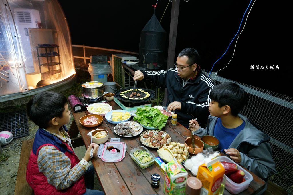 相思園景觀露營區 ❙ 免搭帳、免裝備透明星空帳，戲水池、沙池