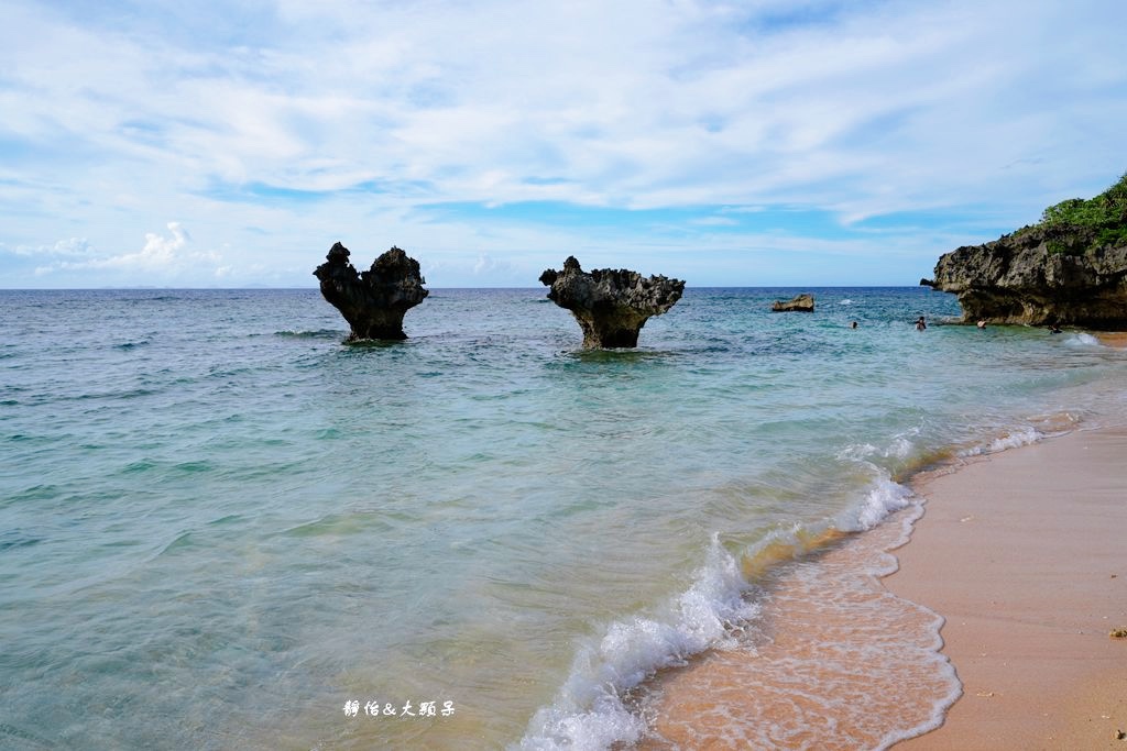 沖繩自由行 ❙ 古宇利大橋、心形岩，浪漫愛心石、親子玩水，沖