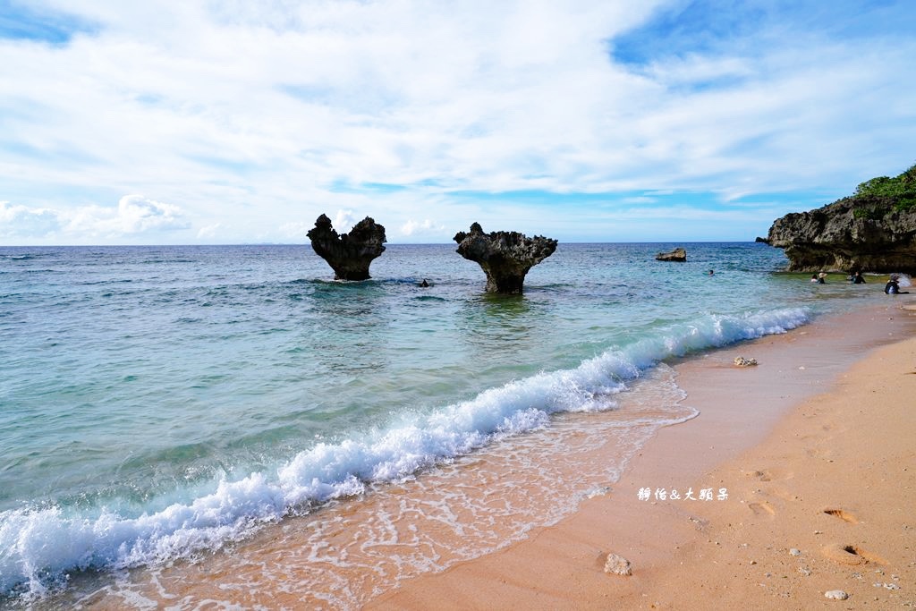 沖繩自由行 ❙ 古宇利大橋、心形岩，浪漫愛心石、親子玩水，沖