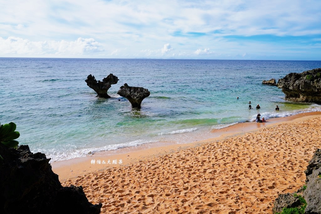 沖繩自由行 ❙ 古宇利大橋、心形岩，浪漫愛心石、親子玩水，沖