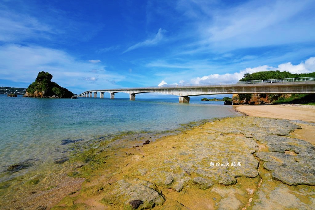 沖繩自由行 ❙ 古宇利大橋、心形岩，浪漫愛心石、親子玩水，沖