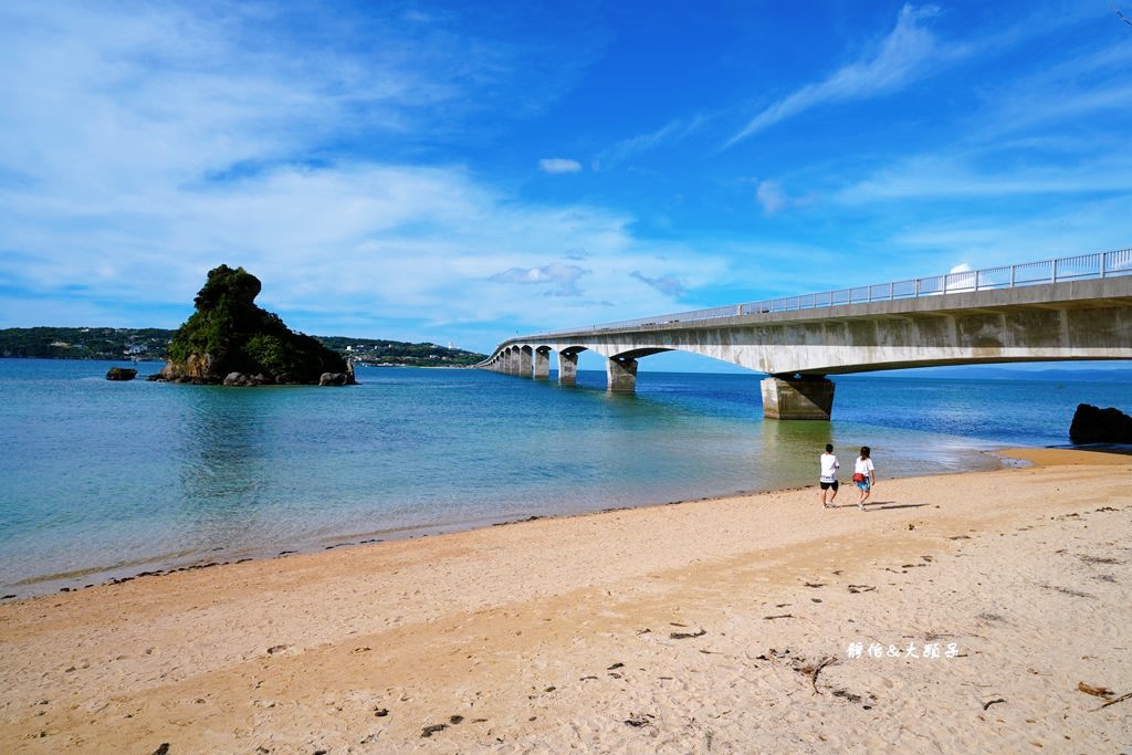 沖繩自由行 ❙ 古宇利大橋、心形岩，浪漫愛心石、親子玩水，沖